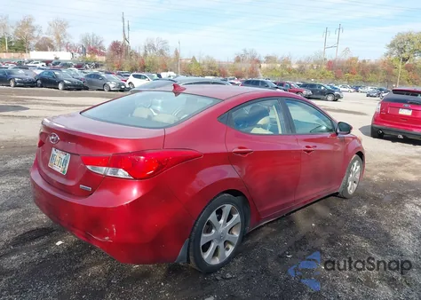 2012 Hyundai Elantra Limited (Ulsan Plant) из США, поврежденный, VIN KMHDH4AE9CU464554